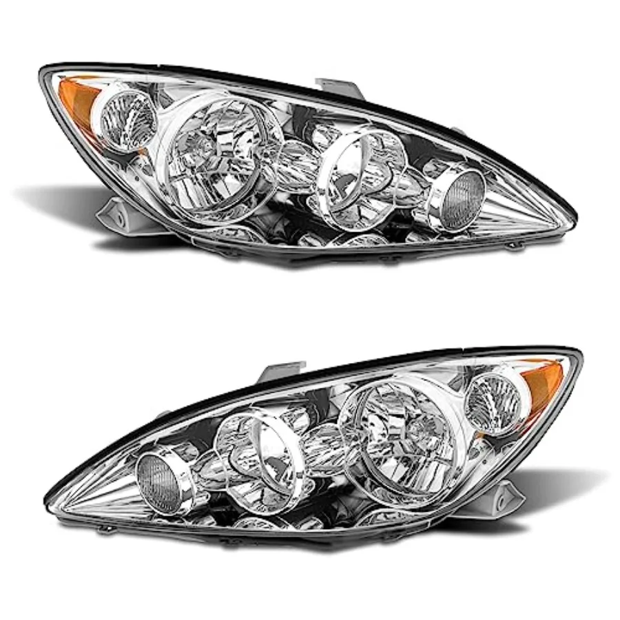 for 2005-2006 Camry 4-Door Sedan Headlight Assembly compatible with 2005 2006 Toyota Camry Chrome Housing with Amber Reflector
for 2005-2006 Camry 4-Door Sedan Headlight Assembly compatible with 2005 2006 Toyota Camry Chrome Housing with Amber Reflector