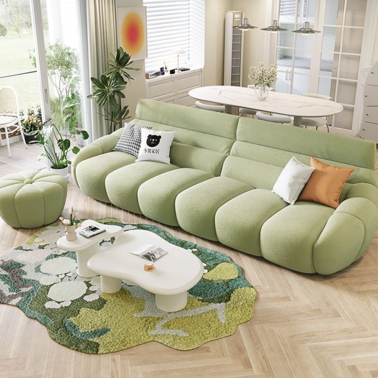 Fabric Sofa French Retro Spring Velvet Modern Simple Small Apartment Living Room Straight Sofa
Fabric Sofa French Retro Spring Velvet Modern Simple Small Apartment Living Room Straight Sofa