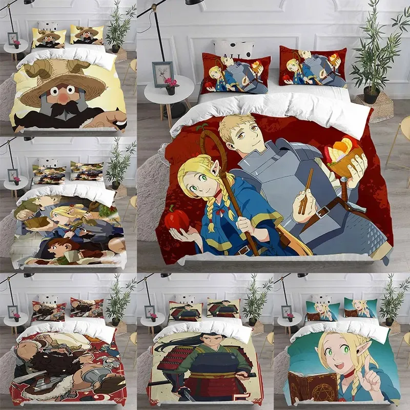 Delicious in Dungeon Bedding Sets Comforter Quilt Bed Cover Duvet Cover Pillow Case 2-3 Pieces Sets Bedroom Decoration
Delicious in Dungeon Bedding Sets Comforter Quilt Bed Cover Duvet Cover Pillow Case 2-3 Pieces Sets Bedroom Decoration