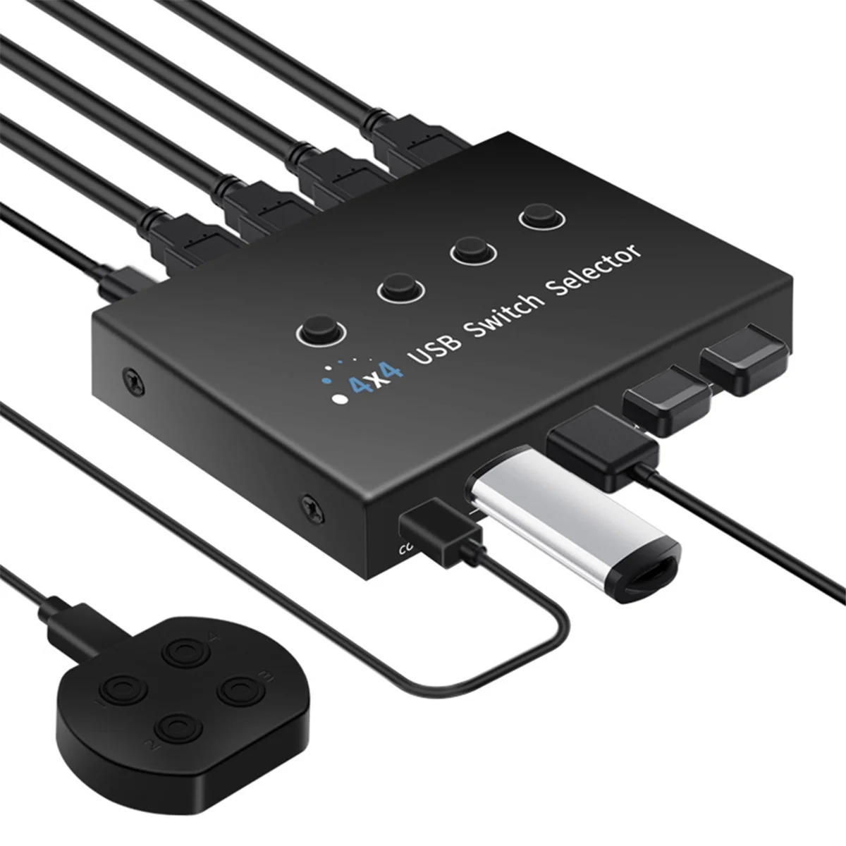 GOB-oUSB Switcher Selector 4 Computer Sharing 4 USB Devices Printer, Scanner, Mouse, Keyboard, with 4 Pack USB 3.0
GOB-oUSB Switcher Selector 4 Computer Sharing 4 USB Devices Printer, Scanner, Mouse, Keyboard, with 4 Pack USB 3.0