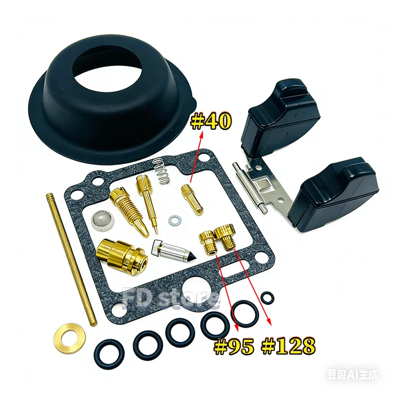 1set/4set Carburetor Repair Kit For YAMAHA XJR1300 1998-2001 XJR 1300 RP02 With Diaphragm float
1set/4set Carburetor Repair Kit For YAMAHA XJR1300 1998-2001 XJR 1300 RP02 With Diaphragm float