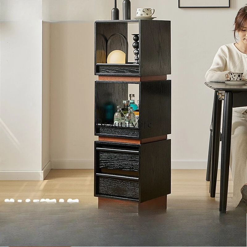 Living Room Sofa Side Table Movable High-End Solid Wood Grid Storage Shelf
Living Room Sofa Side Table Movable High-End Solid Wood Grid Storage Shelf