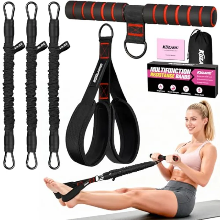 Multifunction pedal resistance band with handle for home gym use, latex-free TPE material, black color, 3-tube adjustable resis
Multifunction pedal resistance band with handle for home gym use, latex-free TPE material, black color, 3-tube adjustable resis