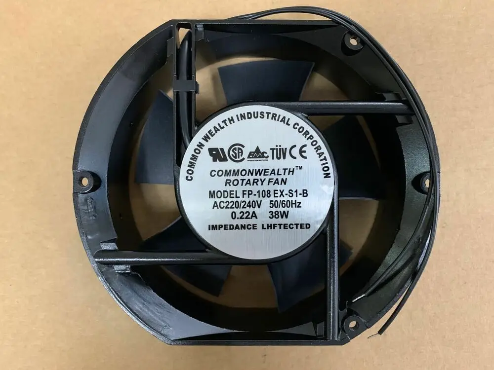 Axial Fan FP-108EX-S1-B 220V 38W Dual Bearing Cooling Fan Oval 172X150X51mmY3X4
Axial Fan FP-108EX-S1-B 220V 38W Dual Bearing Cooling Fan Oval 172X150X51mmY3X4