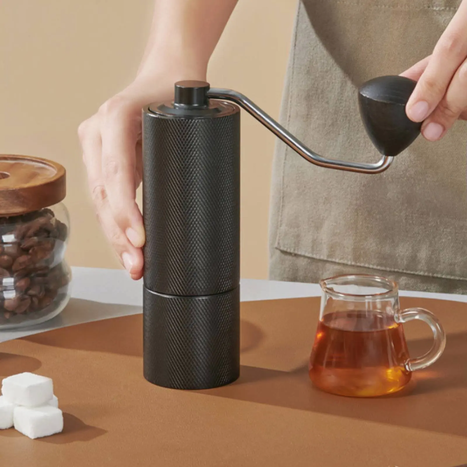 Manual Coffee Grinder Consistent Pulverize Hand Coffee Grinder Kitchen Tool Lightweight Detachable Design for Baristas, Home
Manual Coffee Grinder Consistent Pulverize Hand Coffee Grinder Kitchen Tool Lightweight Detachable Design for Baristas, Home