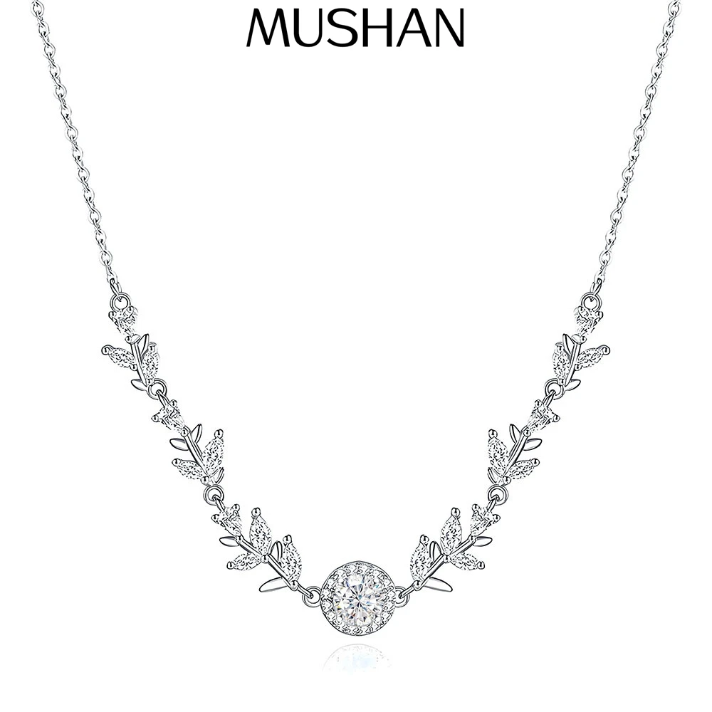 MuShan Brand Jewelry 925 Sterling Silver Necklace Trace VVS Moissanite Boho Festive for Fiancee 18K Real Gold Plated MST Patent
MuShan Brand Jewelry 925 Sterling Silver Necklace Trace VVS Moissanite Boho Festive for Fiancee 18K Real Gold Plated MST Patent