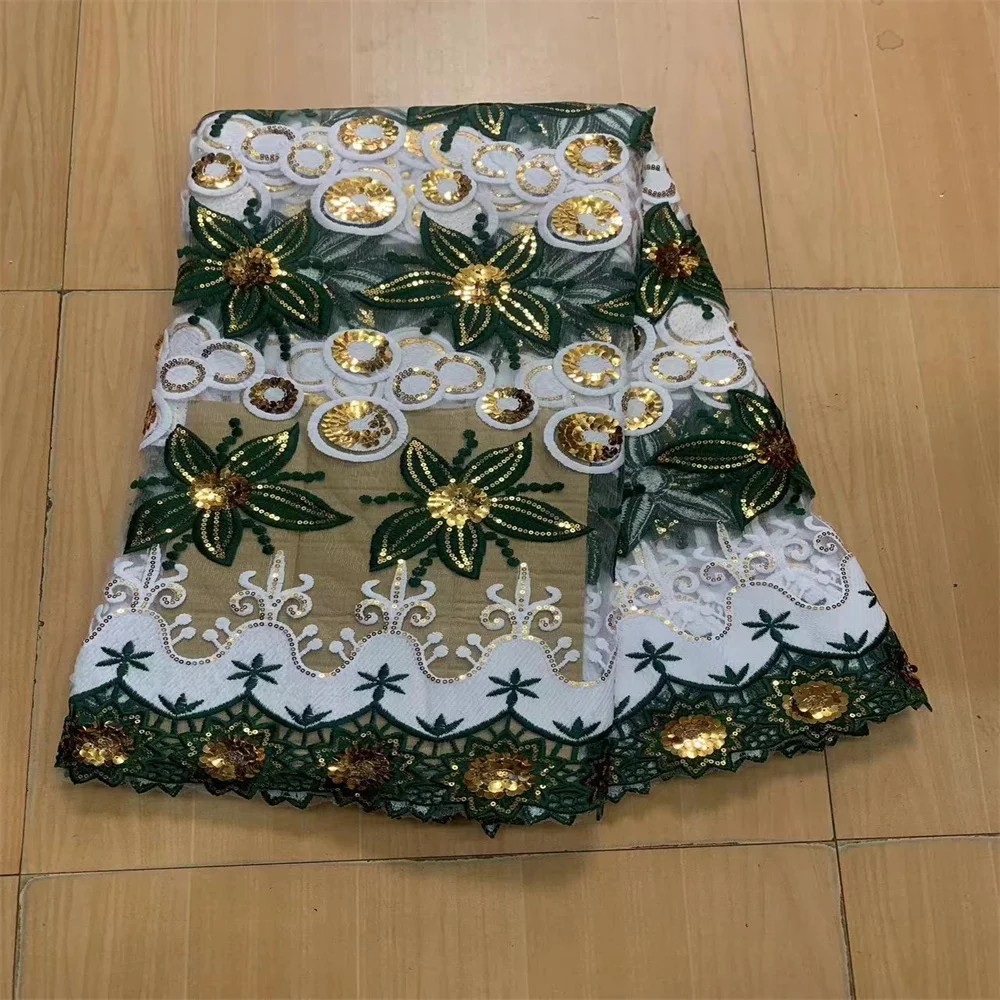Dark Green French Tulle Lace Fabric 2023 High Quality Embroidered African Net Lace With Sequins Nigerian Fabric For Party Dress
Dark Green French Tulle Lace Fabric 2023 High Quality Embroidered African Net Lace With Sequins Nigerian Fabric For Party Dress