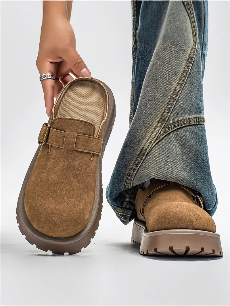 Men's Shoes 2026 New Summer Casual Retro Unisex Slip-On Work Large Size Toe Covering Half Slippers
Men's Shoes 2026 New Summer Casual Retro Unisex Slip-On Work Large Size Toe Covering Half Slippers