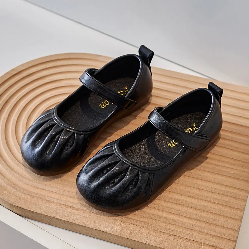 Children's Leather Shoes Solid Color Girls' Flat Shoes Fashion Kids Princess Causal Ballet Mary Jane Shoes Black Round-toe Soft
Children's Leather Shoes Solid Color Girls' Flat Shoes Fashion Kids Princess Causal Ballet Mary Jane Shoes Black Round-toe Soft