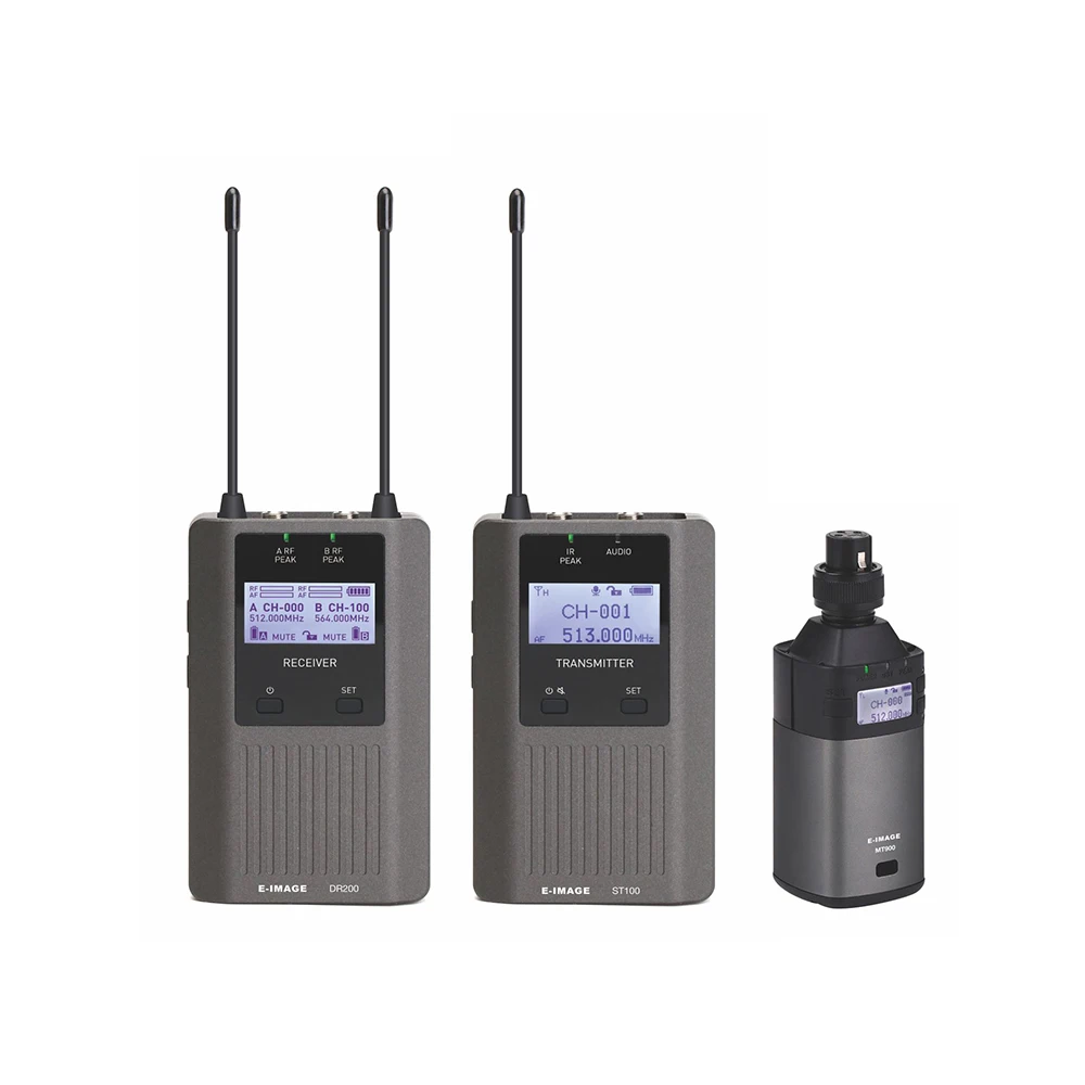 2026 E-IMAGE MTR-20 Dual-channel Wireless Microphone Kit(DR200+ST100+MT900)
2026 E-IMAGE MTR-20 Dual-channel Wireless Microphone Kit(DR200+ST100+MT900)
