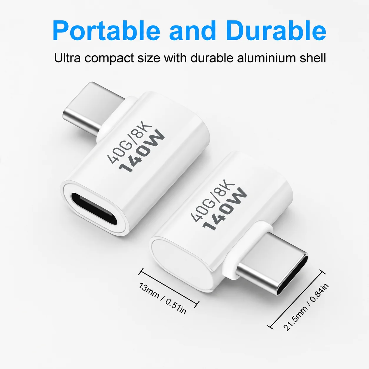 40Gbps USB C Male to Type C Female Adapter Right Angle USB 4.0 Type C Adapter Data Transfer Connector for iPhone Samsung MacBook
40Gbps USB C Male to Type C Female Adapter Right Angle USB 4.0 Type C Adapter Data Transfer Connector for iPhone Samsung MacBook