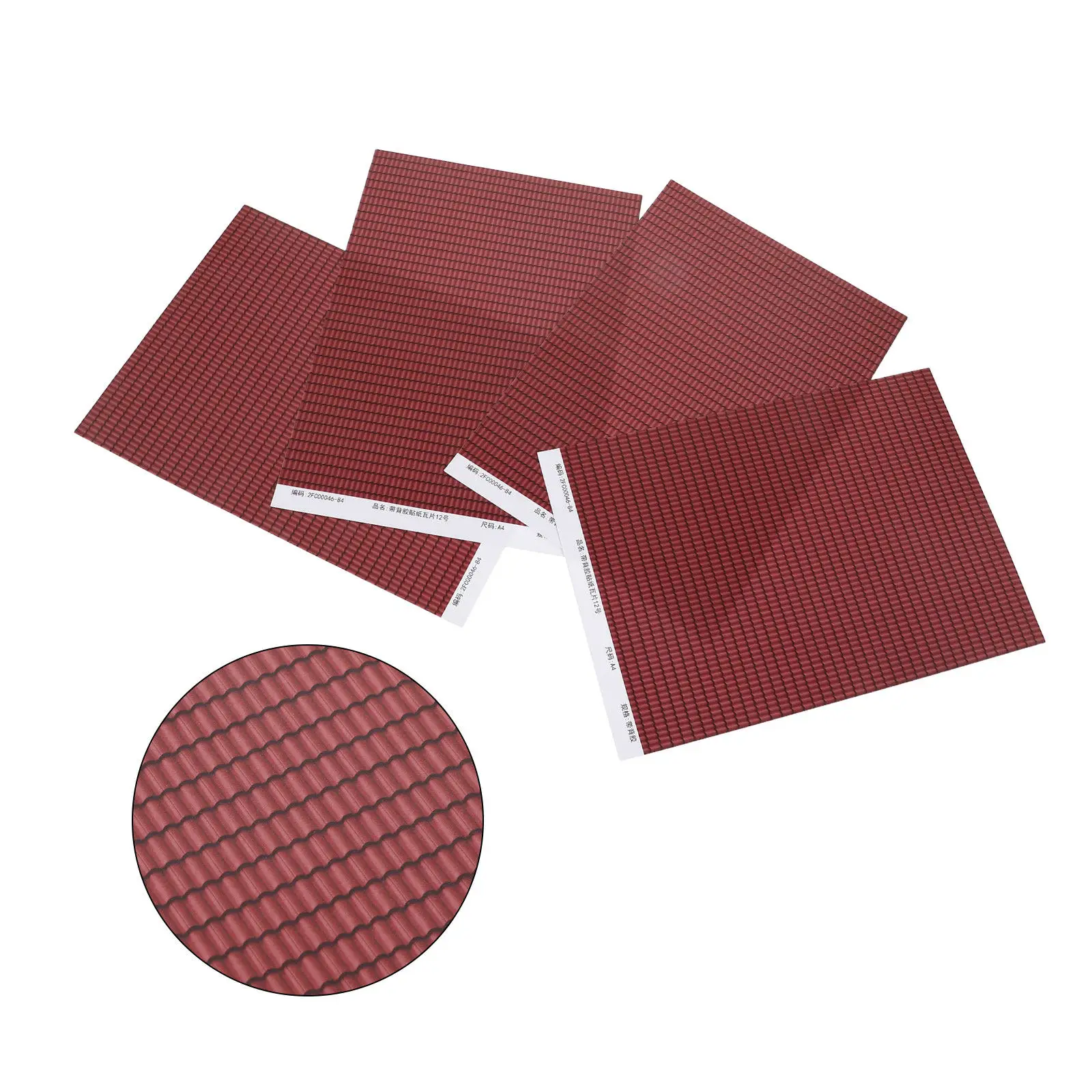 4Pcs Miniature Roof Tile Sticky Self-Adhesive Peel Stick Waterproof Simulated Roof Tiles for Mini House Accessories Sand Table
4Pcs Miniature Roof Tile Sticky Self-Adhesive Peel Stick Waterproof Simulated Roof Tiles for Mini House Accessories Sand Table
