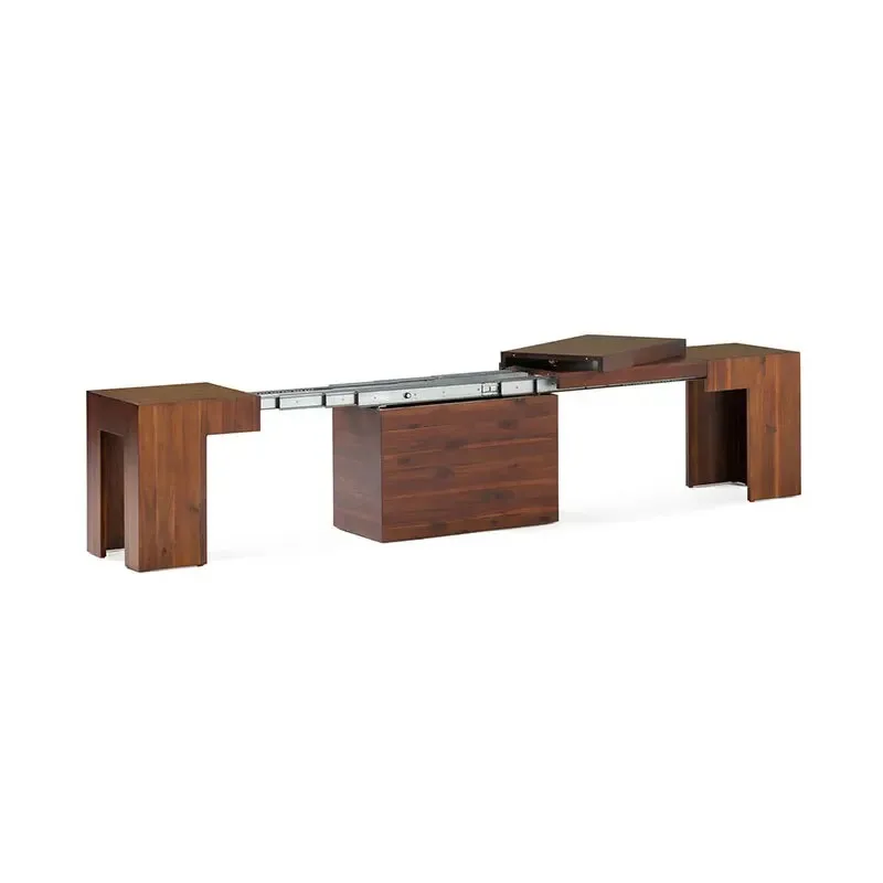 All solid wood telescopic dining table invisible chair folding log home multi-functional small apartment recta
All solid wood telescopic dining table invisible chair folding log home multi-functional small apartment recta