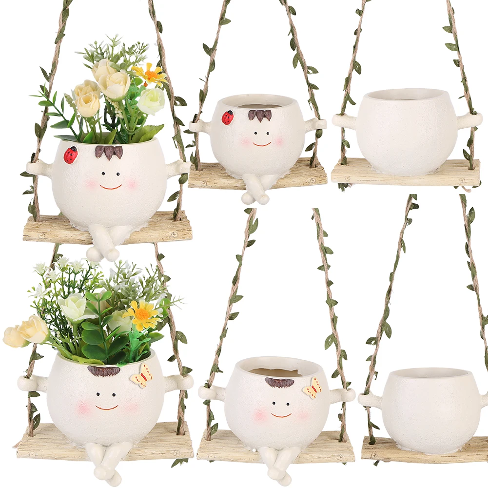 Swing Face Planter Pot Succulent Pots Hanging Flower Pots for Indoor and Outdoor Plants for String of Pearls Plant
Swing Face Planter Pot Succulent Pots Hanging Flower Pots for Indoor and Outdoor Plants for String of Pearls Plant