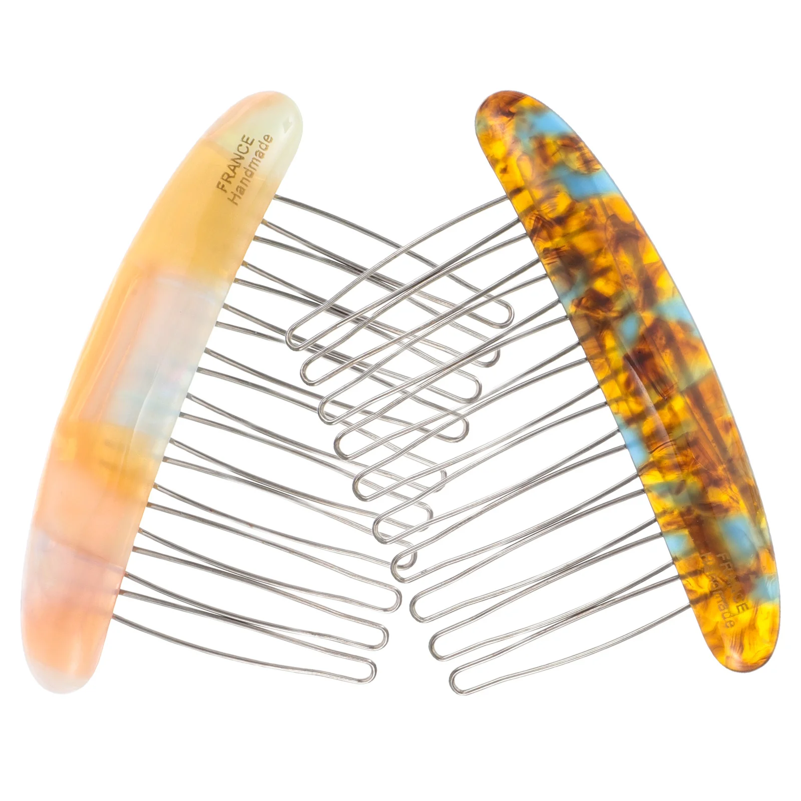 2pcs French Combs For Women Side Combs Thick Hair Elegant Texture Long-Lasting Iron Teeth Styling Twist Updos Fine Thin Hair
2pcs French Combs For Women Side Combs Thick Hair Elegant Texture Long-Lasting Iron Teeth Styling Twist Updos Fine Thin Hair