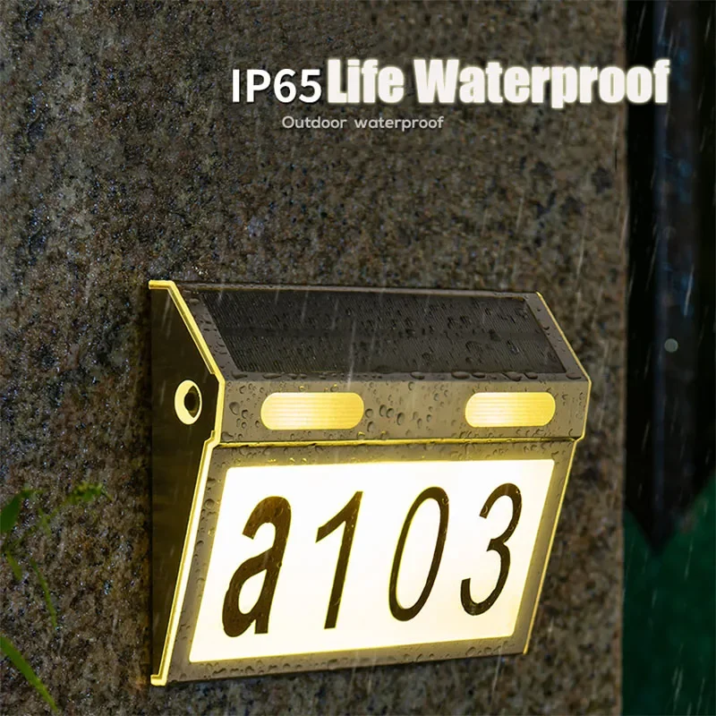 Solar House Number Lights Outdoor Waterproof Stainless LED Solar Wall Lamp Warm/White/Neutral Light Yard Door Fence
Solar House Number Lights Outdoor Waterproof Stainless LED Solar Wall Lamp Warm/White/Neutral Light Yard Door Fence