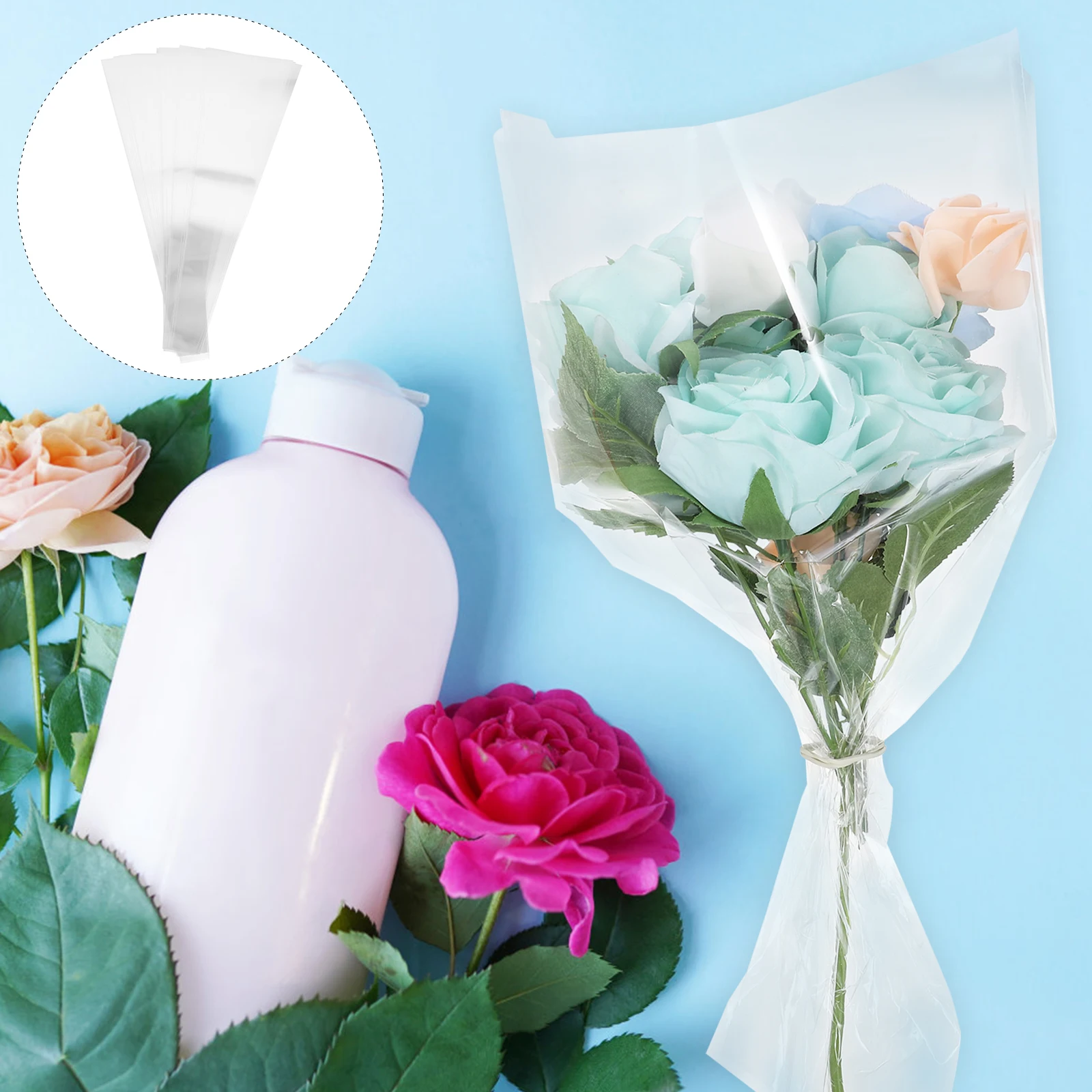 20 Pcs Packaging Bag Transparent Cellophane Wrap for Bouquet Lightweight Cellophane Wrap Roll Durable Safe
20 Pcs Packaging Bag Transparent Cellophane Wrap for Bouquet Lightweight Cellophane Wrap Roll Durable Safe