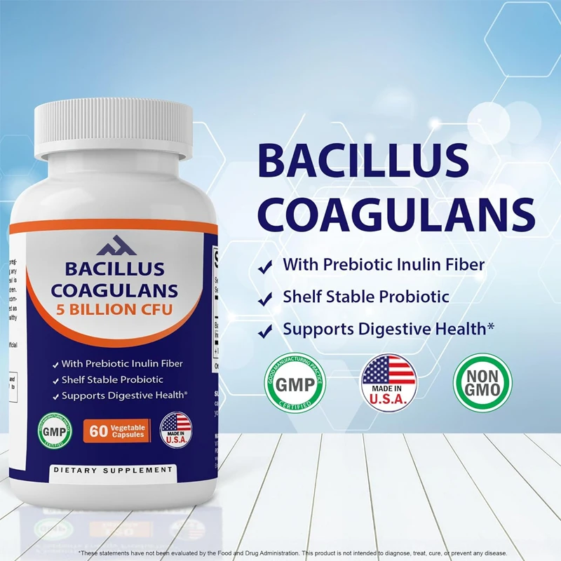 Vitamin Condensing Bacillus Probiotics Supplement - Promoting Gastrointestinal Digestive Health -60 Capsules
Vitamin Condensing Bacillus Probiotics Supplement - Promoting Gastrointestinal Digestive Health -60 Capsules