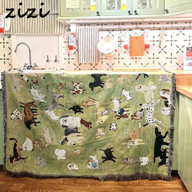 Watercolor Cute Cartoon Dustproof Sofa Cover Sofa Towel Throw Blankets American Vintage Puppy Park Puppies Jacquard Woven
Watercolor Cute Cartoon Dustproof Sofa Cover Sofa Towel Throw Blankets American Vintage Puppy Park Puppies Jacquard Woven