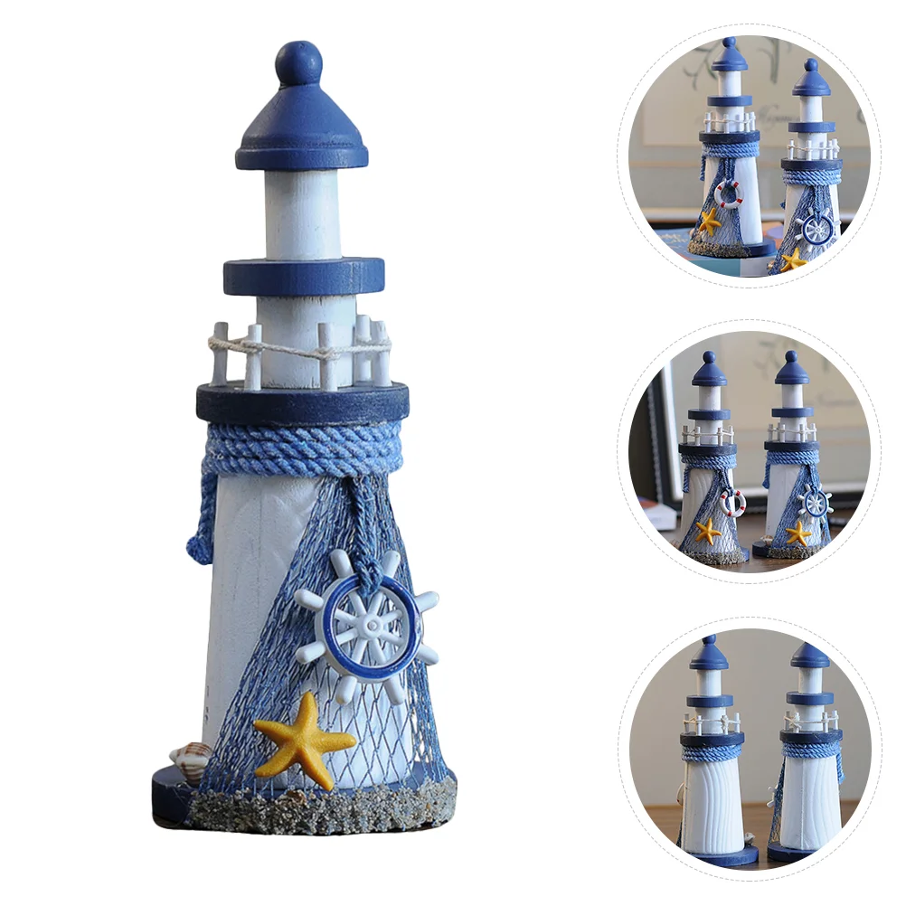 Marine Wooden Lighthouse Model Desktop Ornament Nautical Themed Home Decor Craft Toy Decoration
Marine Wooden Lighthouse Model Desktop Ornament Nautical Themed Home Decor Craft Toy Decoration
