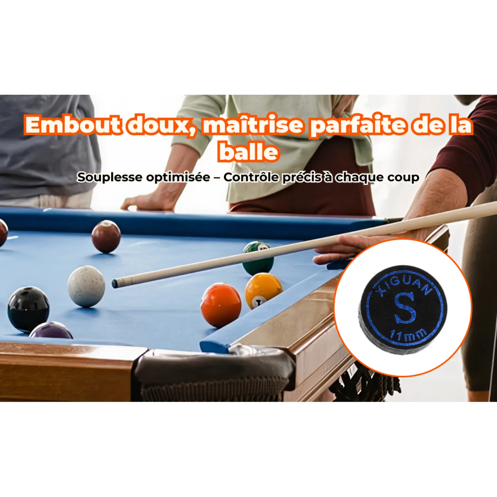 Premium Leather Cue Tips Soft Pigskin Tips for Billiard Cue Maintenance and Snooker Playing
Premium Leather Cue Tips Soft Pigskin Tips for Billiard Cue Maintenance and Snooker Playing