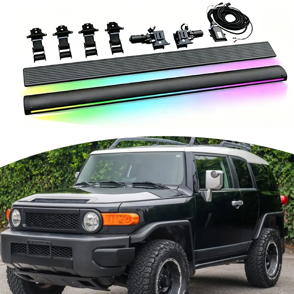 2PCS Electric Side Step Power Running Board with LED Flowing Light Single Dual Fit for Toyota FJ Cruiser 2007-2014
2PCS Electric Side Step Power Running Board with LED Flowing Light Single Dual Fit for Toyota FJ Cruiser 2007-2014