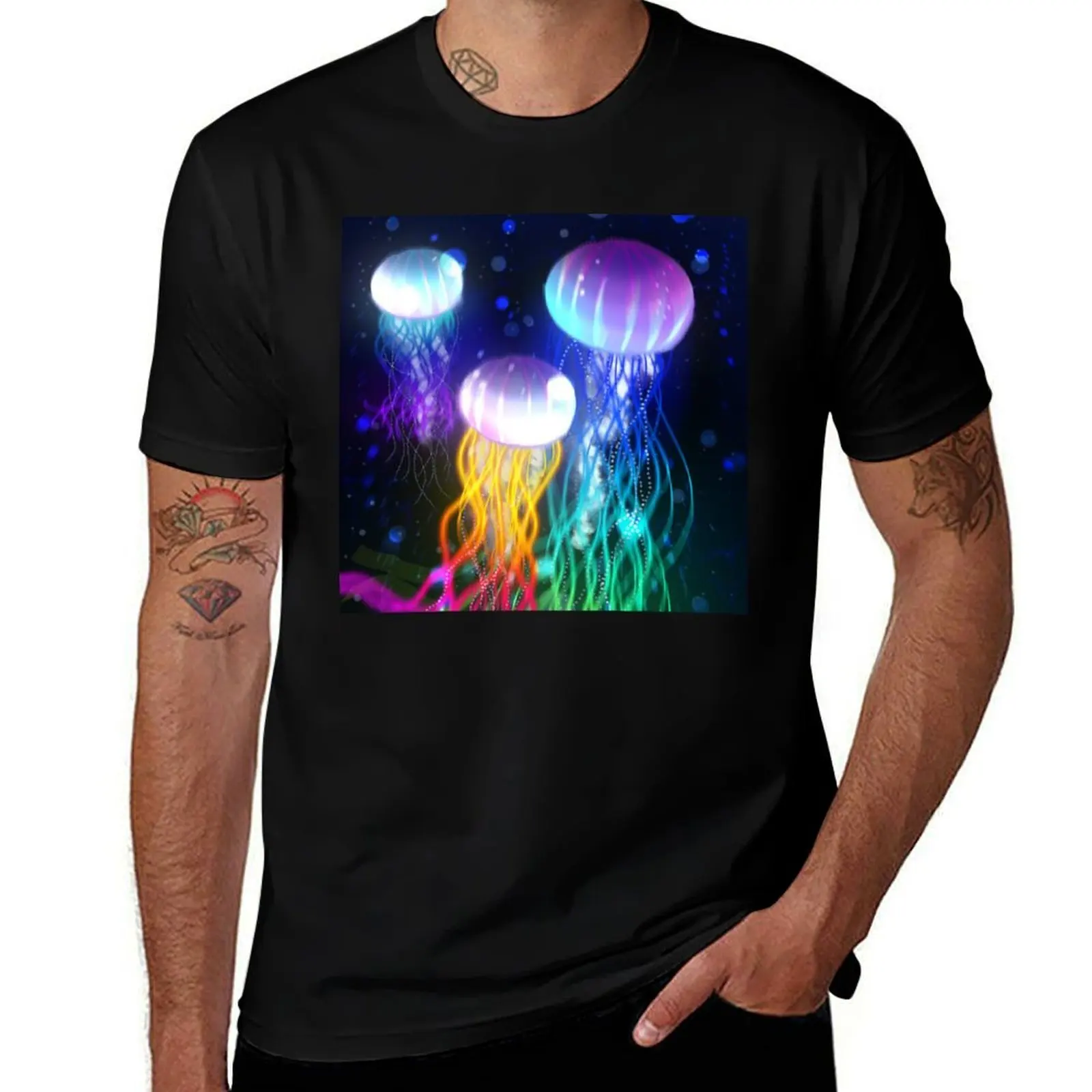 Neon Jellyfish T-Shirt hippie clothes clothes anime t shirts Men's cotton t-shirt
Neon Jellyfish T-Shirt hippie clothes clothes anime t shirts Men's cotton t-shirt