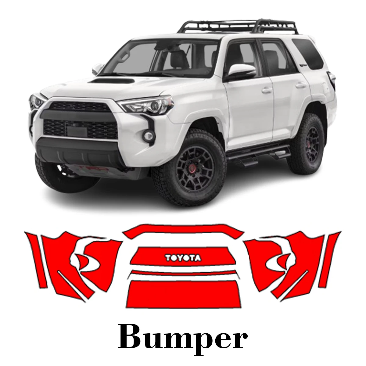 Car Precut Paint Protection Film Front Bumper Anti-scratch Exterior TPU PPF For Toyota 4Runner TRD PRO 2015-2024
Car Precut Paint Protection Film Front Bumper Anti-scratch Exterior TPU PPF For Toyota 4Runner TRD PRO 2015-2024