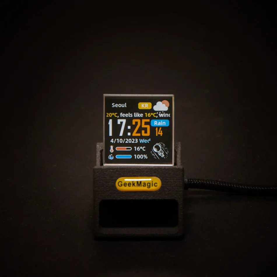 Customizable version Transparent display Multifunctional creative time Desktop clock Weather station Technology ornament
Customizable version Transparent display Multifunctional creative time Desktop clock Weather station Technology ornament