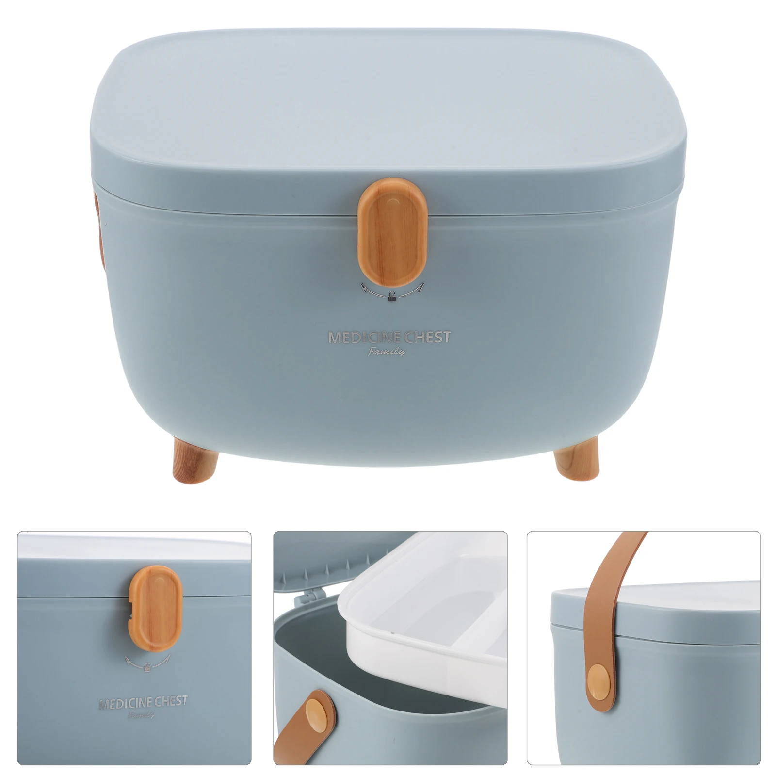 Waterproof and Moisture-proof Medicine Box Storage Containers with Cover Sky-blue Lidded Basket Travel
Waterproof and Moisture-proof Medicine Box Storage Containers with Cover Sky-blue Lidded Basket Travel