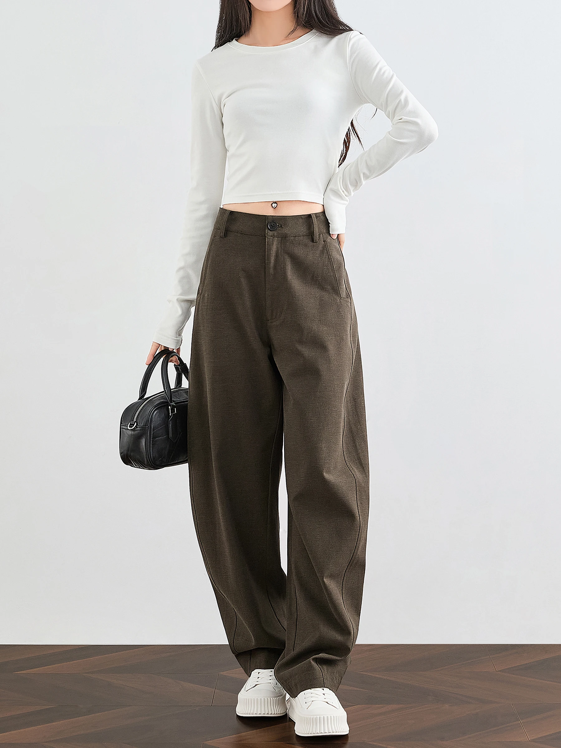 Elevate High-Rise Slim Scythe Pants Casual Outdoor Workwear Trousers Wide Leg Crop Pants for ort Women Spring 2026
Elevate High-Rise Slim Scythe Pants Casual Outdoor Workwear Trousers Wide Leg Crop Pants for ort Women Spring 2026