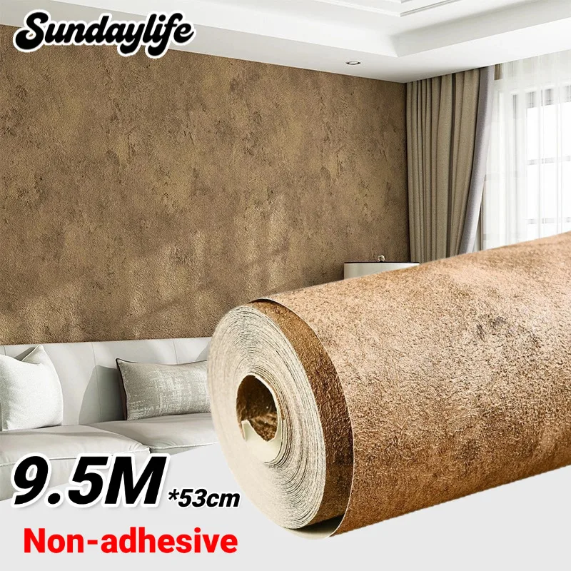 Non Self-adhesive Wallpaper Vintage Style Waterproof Diatom Mud Texture Living Room Bedroom Background Decoration 0.53x9.5M
Non Self-adhesive Wallpaper Vintage Style Waterproof Diatom Mud Texture Living Room Bedroom Background Decoration 0.53x9.5M
