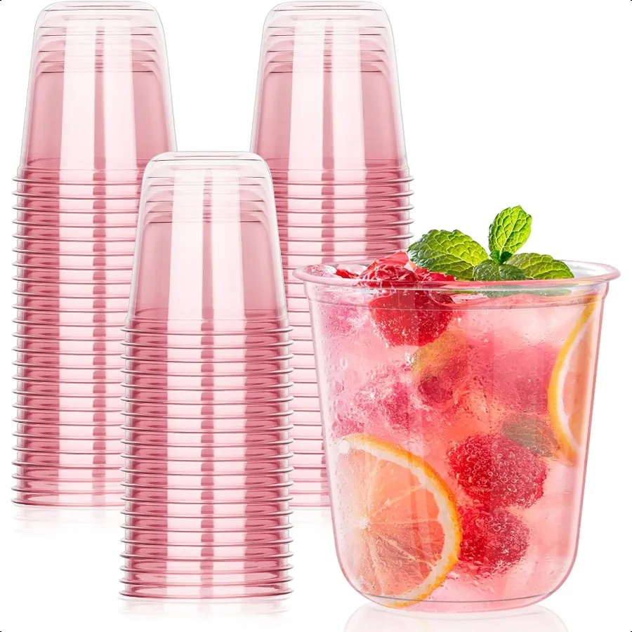 50 Pcs Pink Plastic Cups 12oz Steml Wine Glasses for Cocktail Cute Clear Cocktail Wine Glasses Pink Party Cups for Meeting Wed
50 Pcs Pink Plastic Cups 12oz Steml Wine Glasses for Cocktail Cute Clear Cocktail Wine Glasses Pink Party Cups for Meeting Wed