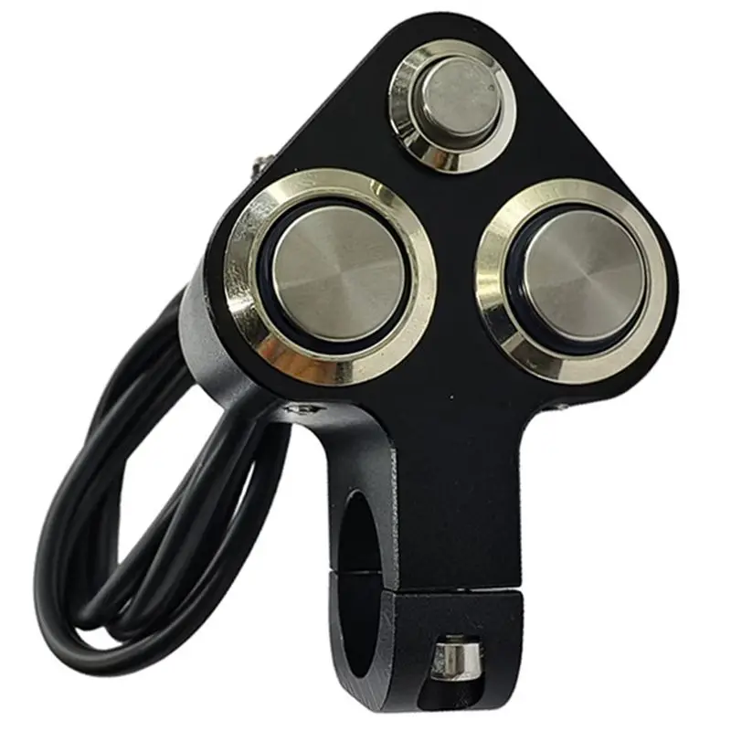 Универсальный переключатель на руль мотоцикла AUAU: светодиодный фонарь, звуковой сигнал, кнопка для мотоцикла, 3 функции, красный свет
Универсальный переключатель на руль мотоцикла AUAU: светодиодный фонарь, звуковой сигнал, кнопка для мотоцикла, 3 функции, красный свет