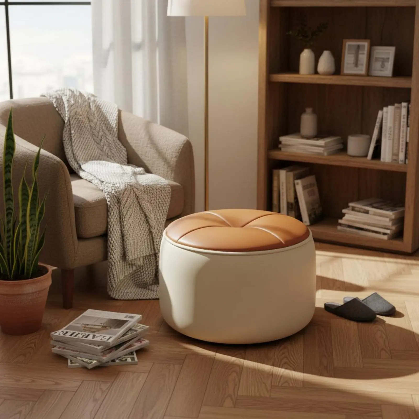 Round Padded Stool Bright Luxury Design Round Padded Footstool Entryway Shoe Stool Multifunctional Low Leather Footstool
Round Padded Stool Bright Luxury Design Round Padded Footstool Entryway Shoe Stool Multifunctional Low Leather Footstool