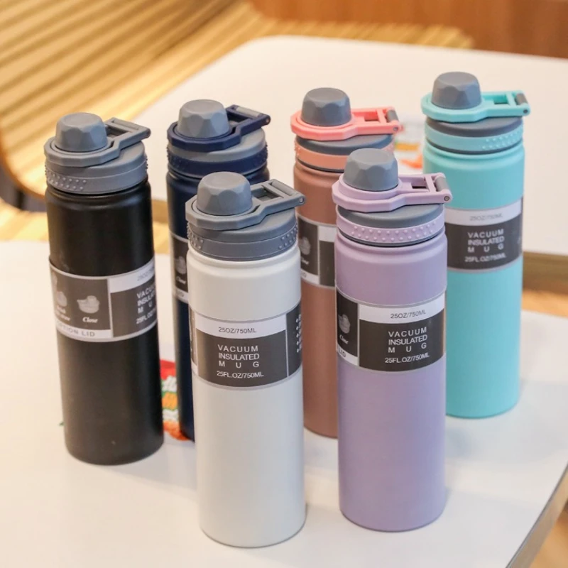 Handheld Portable 750ml 304 Stainless Steel Large Capacity Water Bottle for Outdoor Fitness Sports
Handheld Portable 750ml 304 Stainless Steel Large Capacity Water Bottle for Outdoor Fitness Sports