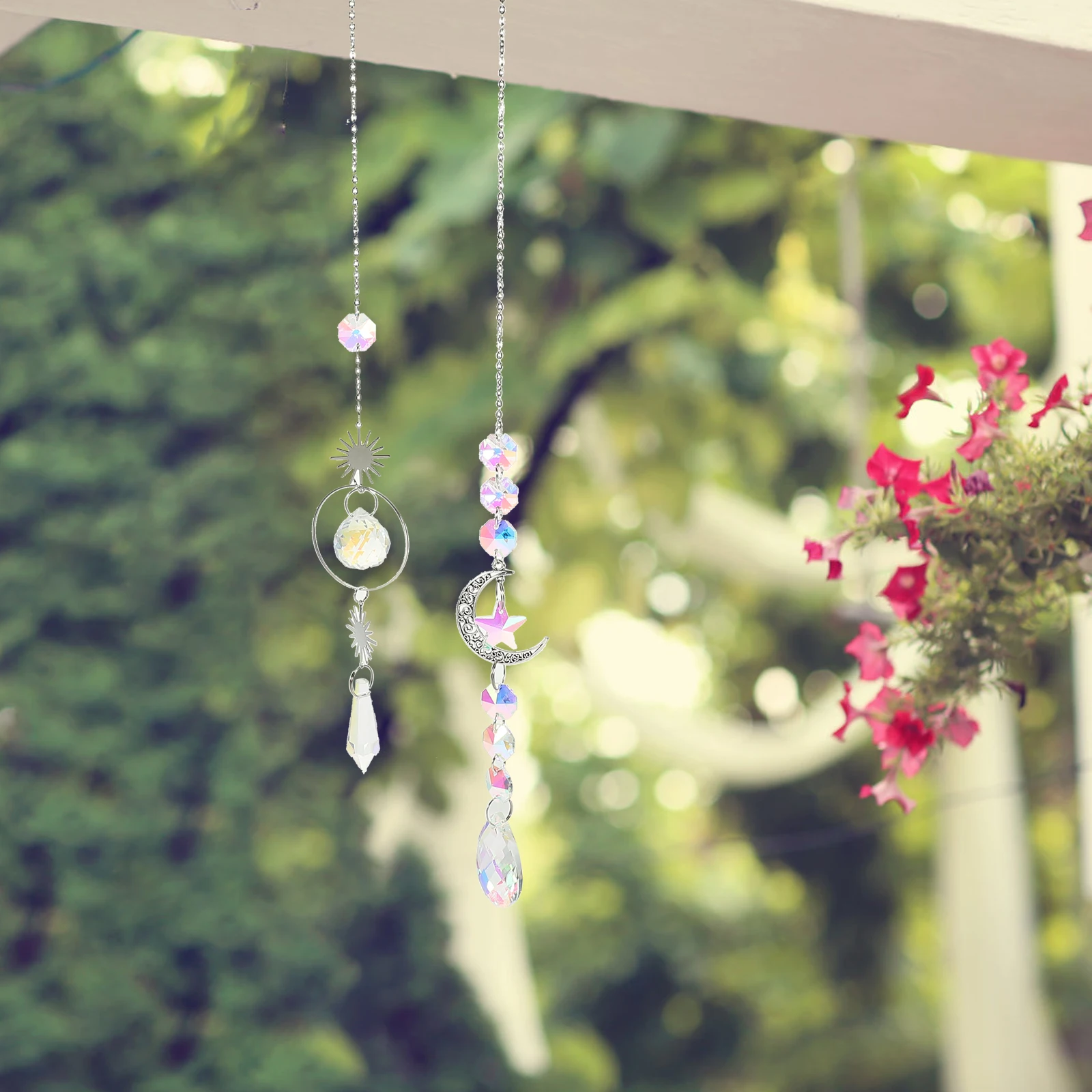 5pcs Silver Galaxy Moon Star Crystal Sun Catcher Prism Suncatchers for Windows Garden Decor Hanging Home Wind Chime
5pcs Silver Galaxy Moon Star Crystal Sun Catcher Prism Suncatchers for Windows Garden Decor Hanging Home Wind Chime