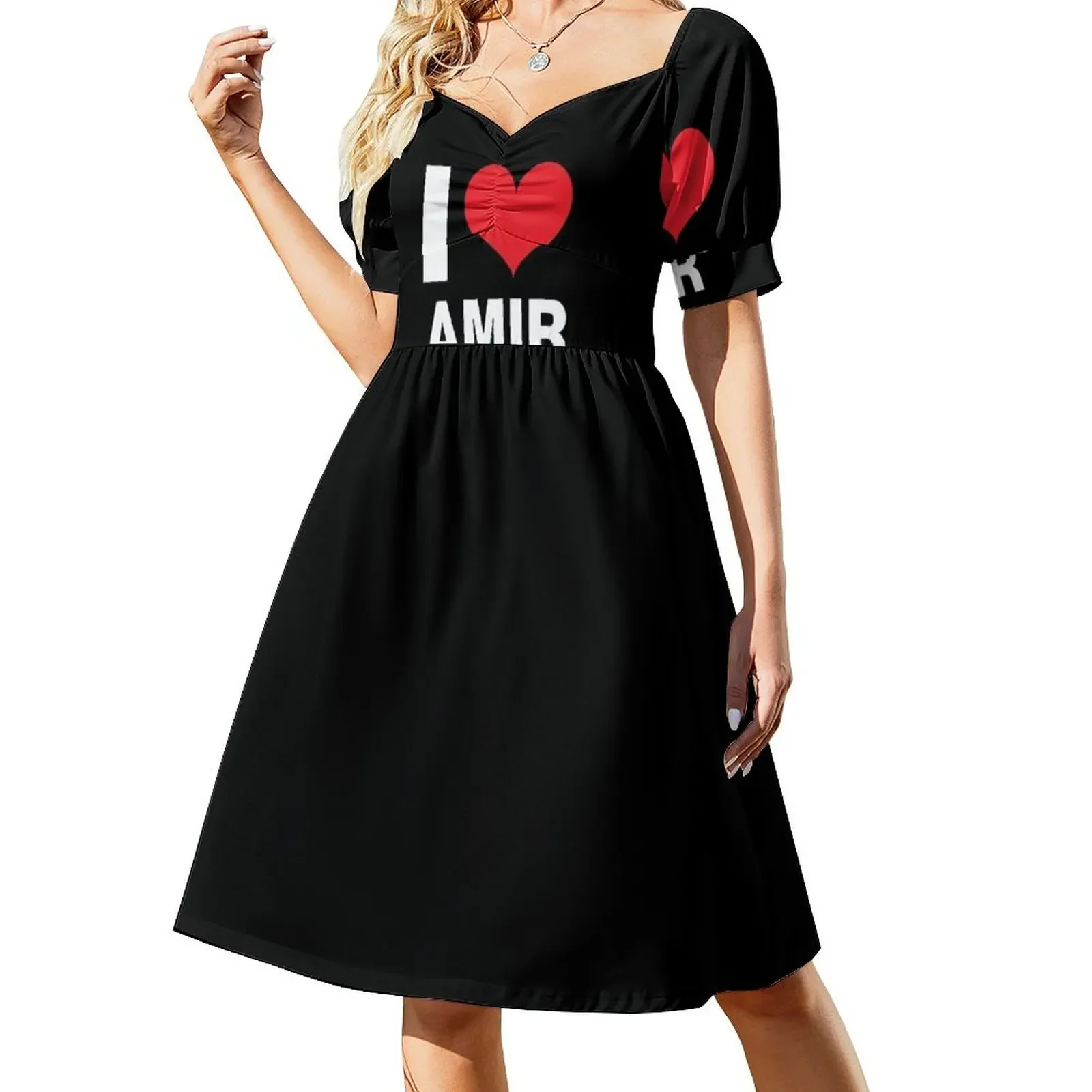 I Love Amir, Men, Kids, Child Name Short-Sleeved Dress dresses for womens 2025 evening dress woman Elegant gown prom dress
I Love Amir, Men, Kids, Child Name Short-Sleeved Dress dresses for womens 2025 evening dress woman Elegant gown prom dress