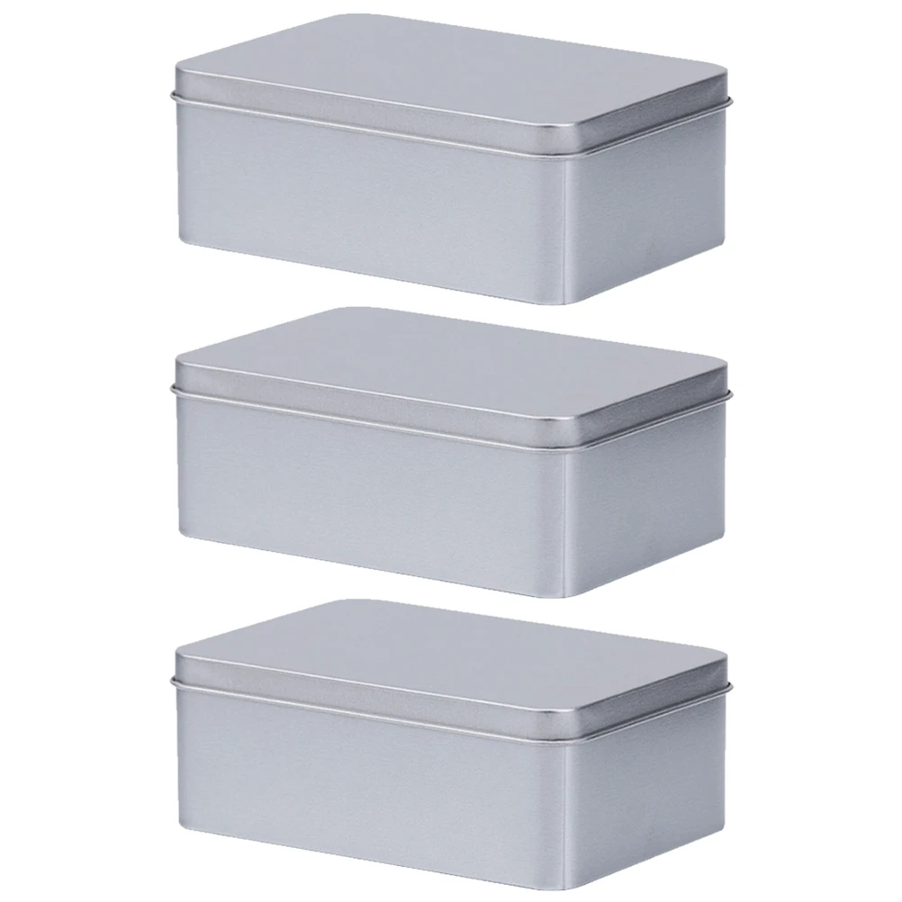 3 Pcs Business Card Candy Tin Boxes Rectangular Empty Containers with Lid Small Storage Tea Leaves Cans Durable Square Gifts
3 Pcs Business Card Candy Tin Boxes Rectangular Empty Containers with Lid Small Storage Tea Leaves Cans Durable Square Gifts