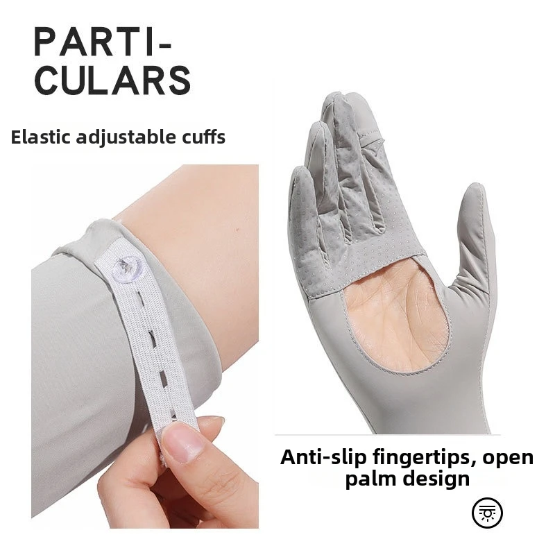 Thin Solid Color Long Sleeve Sun Protection Non-slip Sunscreen Sleeve Gloves Breathable Flip Summer Arm Cover Riding
Thin Solid Color Long Sleeve Sun Protection Non-slip Sunscreen Sleeve Gloves Breathable Flip Summer Arm Cover Riding