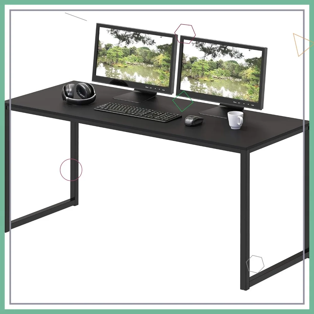 48-Inch Home Office Computer Desk, Black, Modern Study Table
48-Inch Home Office Computer Desk, Black, Modern Study Table
