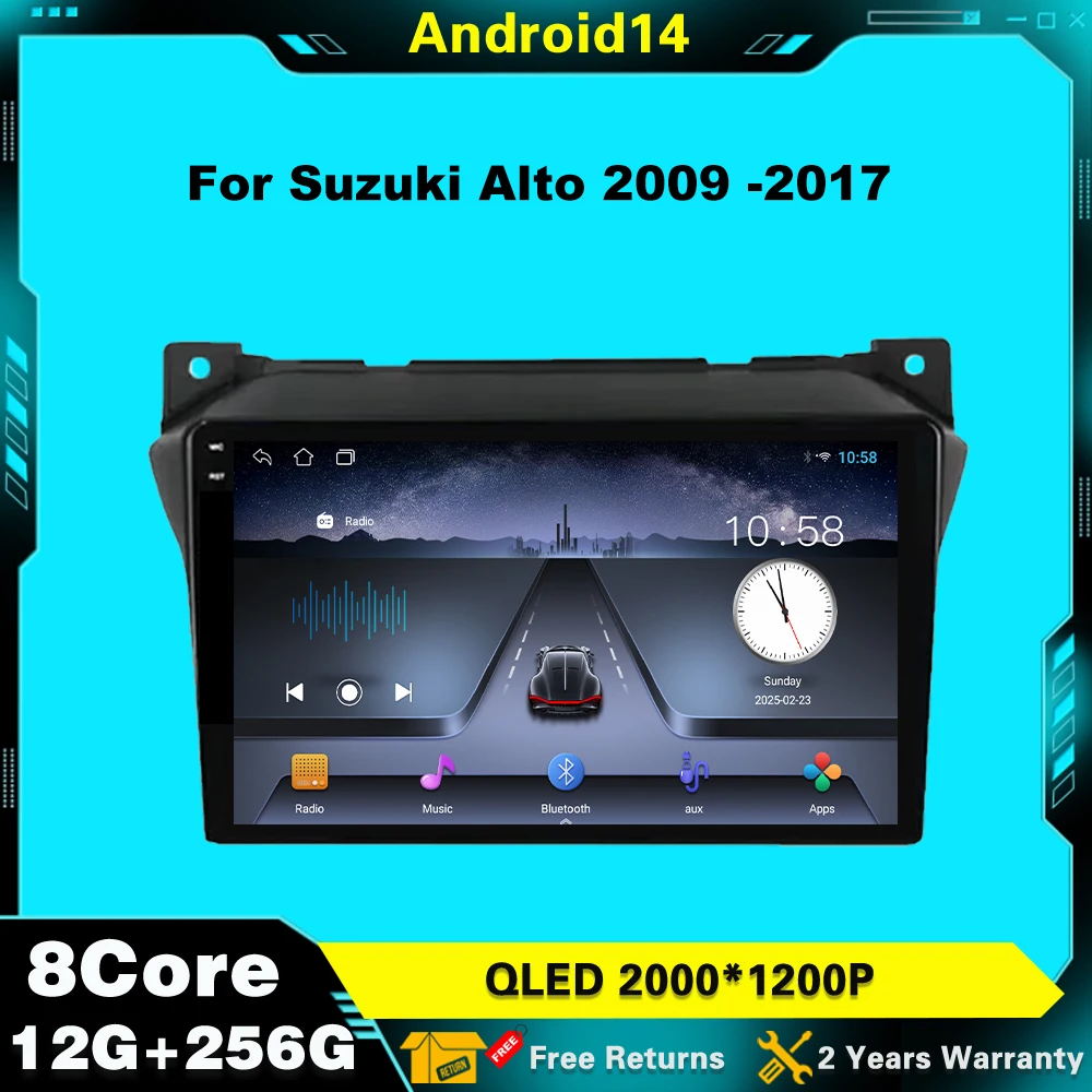 Multimedia Stereo Android 14 9inchi For Suzuki Alto 2009 2010-2017 Car Player Navigation GPS WIFI Radio Multimedia Stereo 2Din
Multimedia Stereo Android 14 9inchi For Suzuki Alto 2009 2010-2017 Car Player Navigation GPS WIFI Radio Multimedia Stereo 2Din