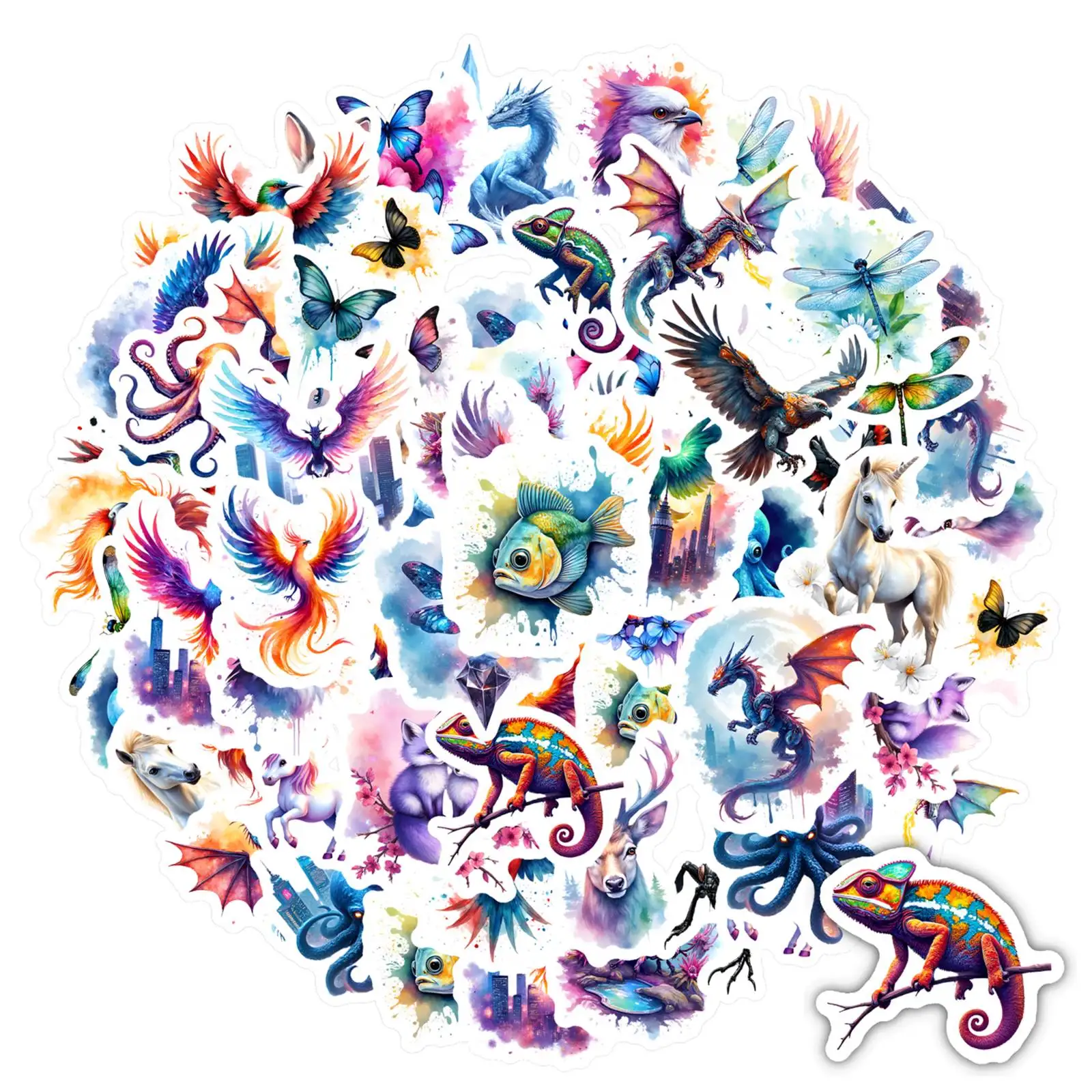 35-50 шт. причудливых наклеек с природными мотивами, фантастическими мифическими существами, декоративные наклейки для ноутбуков, багажа, DIY
35-50 шт. причудливых наклеек с природными мотивами, фантастическими мифическими существами, декоративные наклейки для ноутбуков, багажа, DIY