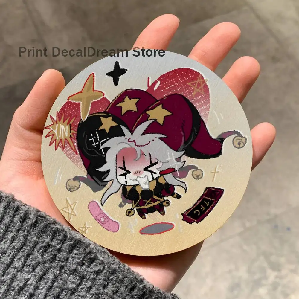 Pierrot The F-Freak Circus 2D Pattern round Wooden Coaster Decorative Coffee Cup for Use in Coffee Shops Bars Wine Beer
Pierrot The F-Freak Circus 2D Pattern round Wooden Coaster Decorative Coffee Cup for Use in Coffee Shops Bars Wine Beer
