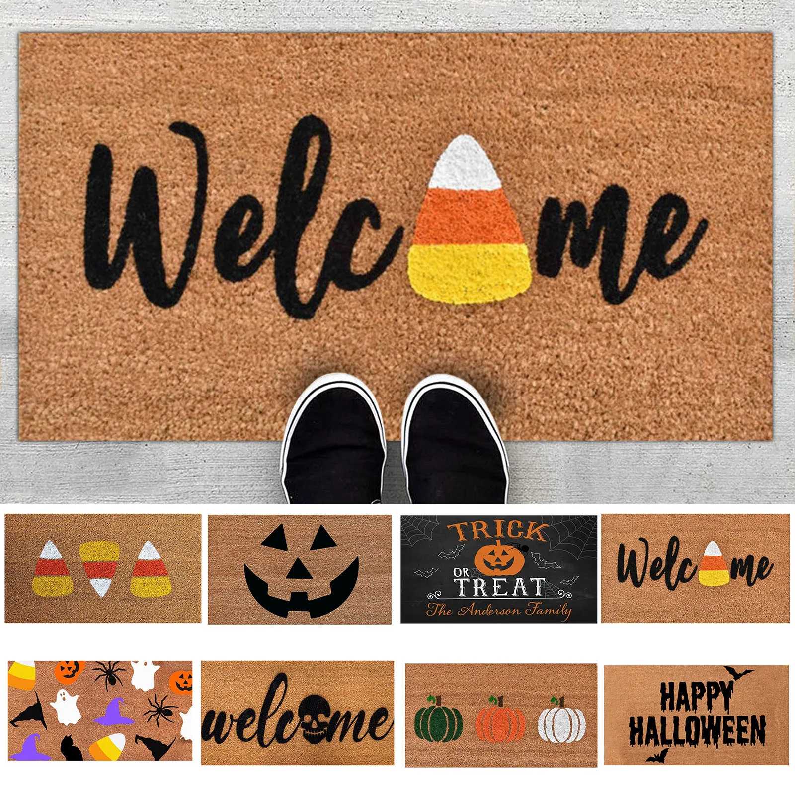 Welcome Halloween Door Mats Funny Non Slip Doormat Kitchen Stairs Welcome Mat Home Door Holiday Party Decorative Supplies
Welcome Halloween Door Mats Funny Non Slip Doormat Kitchen Stairs Welcome Mat Home Door Holiday Party Decorative Supplies
