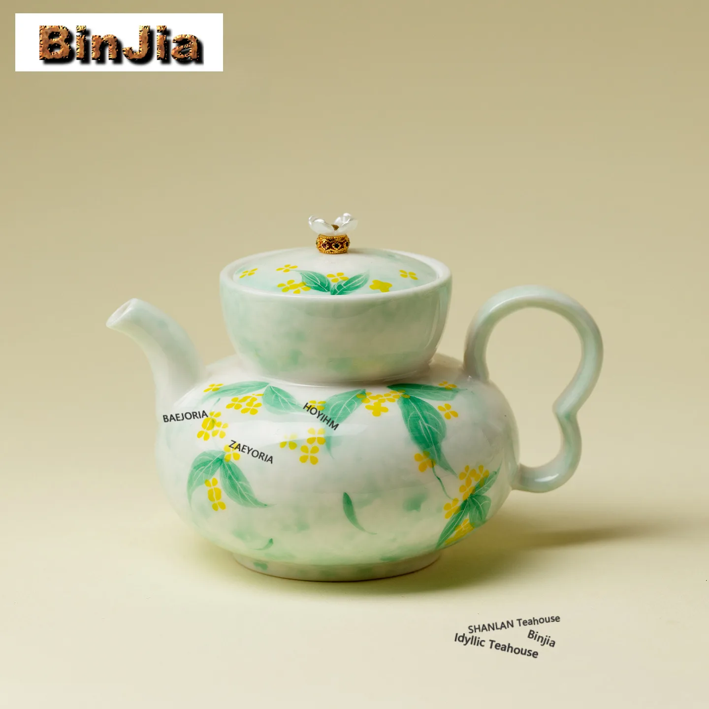 130ml Hand-painted Osmanthus Teapot Vintage Tea Infuser Pot Tea Brewing Kettle With Ball Hole Green Tea Cha Accessories Gift
130ml Hand-painted Osmanthus Teapot Vintage Tea Infuser Pot Tea Brewing Kettle With Ball Hole Green Tea Cha Accessories Gift