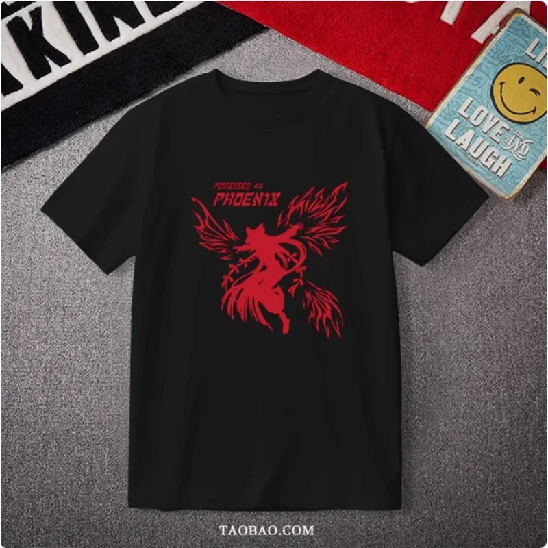 2025 год, аниме Touhou Project Fujiwara no Mokou, футболка с короткими рукавами, летние свободные топы для студентов, косплей
2025 год, аниме Touhou Project Fujiwara no Mokou, футболка с короткими рукавами, летние свободные топы для студентов, косплей