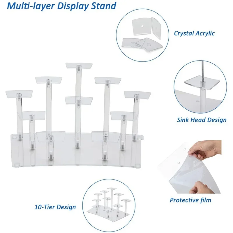 Acrylic Display Stand for Dessert Display Stand Riser Cupcake Stand Animation Figures Cosmetic Nail Polish Clay Doll Jewelry
Acrylic Display Stand for Dessert Display Stand Riser Cupcake Stand Animation Figures Cosmetic Nail Polish Clay Doll Jewelry