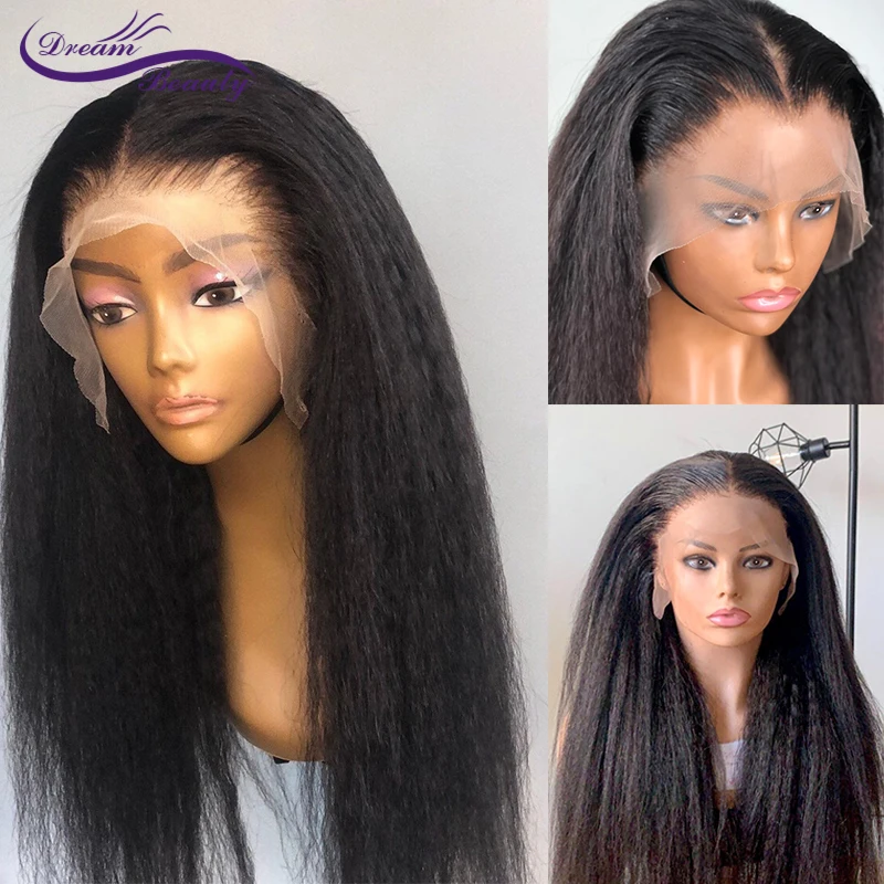 Natural Black Kinky Straight HD Lace Front Wig For Women 13x4 HD Lace Front Wig Pre Plucked Transparent Lace Human Hair Wig
Natural Black Kinky Straight HD Lace Front Wig For Women 13x4 HD Lace Front Wig Pre Plucked Transparent Lace Human Hair Wig