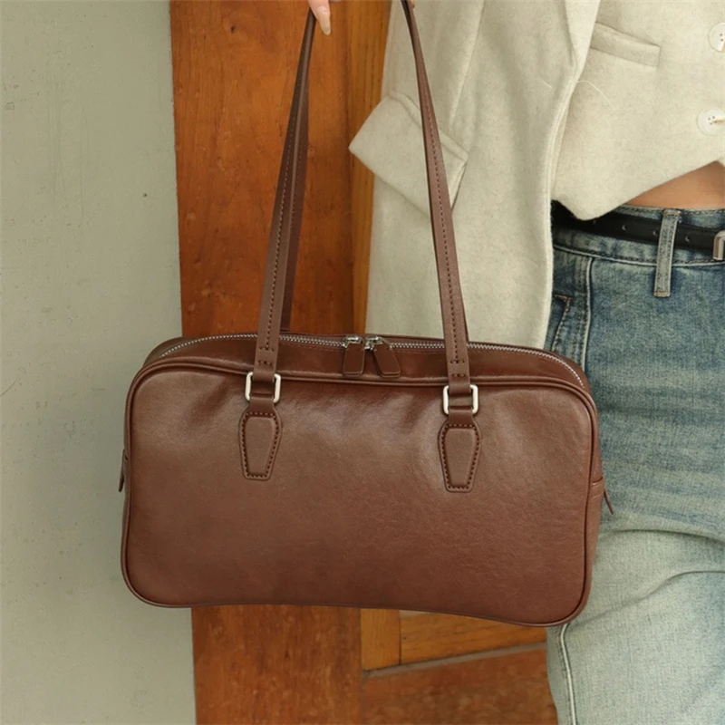 Burminsa Minimalist Cow Genuine Leather Shoulder Bags For Women 2025 Luxury Designer Commuting Satchel Work Tote Ladies Handbags
Burminsa Minimalist Cow Genuine Leather Shoulder Bags For Women 2025 Luxury Designer Commuting Satchel Work Tote Ladies Handbags